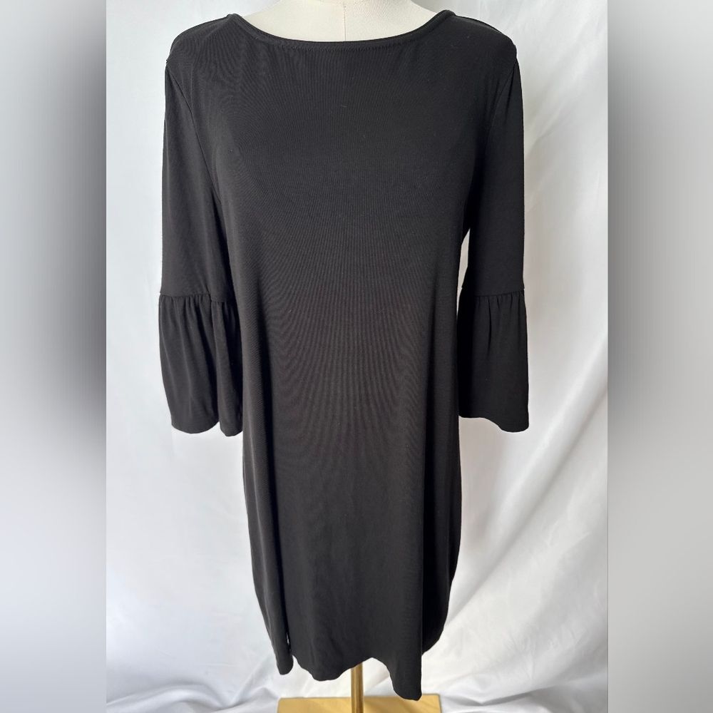 White House Black Market Shift Dress 3/4 Bell Sleeves Size Medium